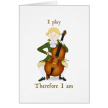 I Play Therefore I Am Card