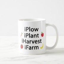 I Plough plant harvest farm with fruits Mugs