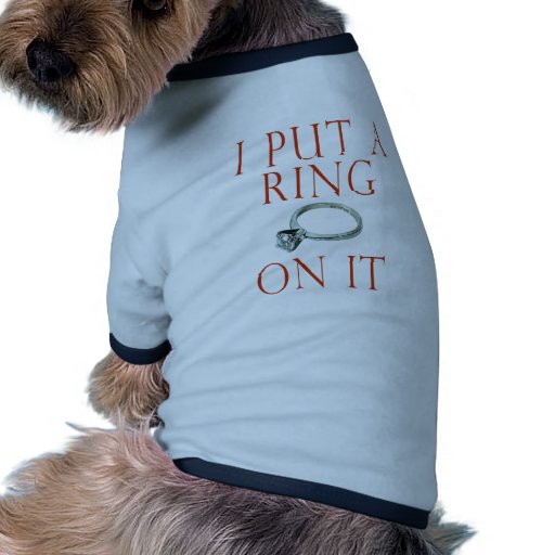 I Put a Ring on It Groom Engagement Dog Clothing