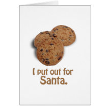I put out for Santa -.png Cards