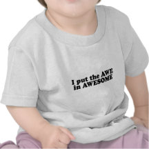 I PUT THE AWE IN AWESOME SHIRT