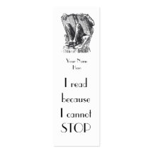I read because I cannot stop Bookmark to Customise Business Card Templates
