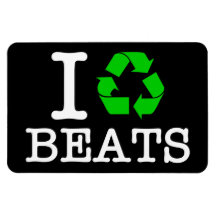 I Recycle Beats Flexible Magnet