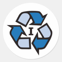 I Recycle - Blue 01 Stickers