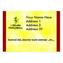 I Relish Pickleball Shirts & Gifts Business Card Templates