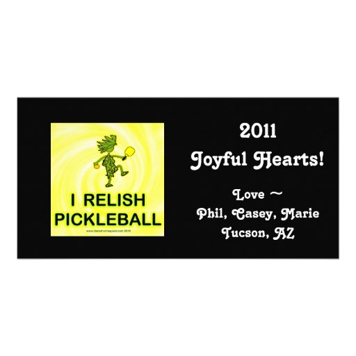 I Relish Pickleball Shirts & Gifts Personalised Photo Card