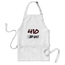 I Rep That 410 Area Code Aprons