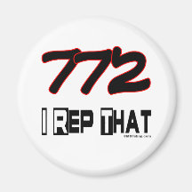I Rep That 772 Area Code Magnets