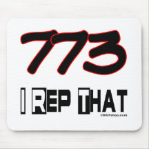 I Rep That 773 Area Code Mousepad