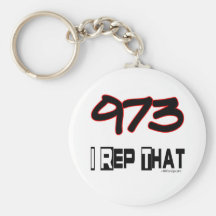 I Rep That 973 Area Code Keychains