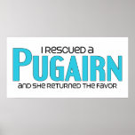 I Rescued a Pugairn (Female) Dog Adoption Design Posters