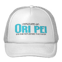 I Rescued an Ori Pei (Female) Dog Adoption Design hats