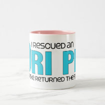 I Rescued an Ori Pei (Female) Dog Adoption Design mugs