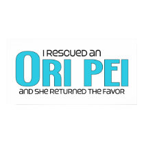 I Rescued an Ori Pei (Female) Dog Adoption Design posters