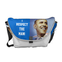 I RESPECT BARACK OBAMA bag Courier Bag