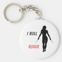 I Roll Rogue Keychains