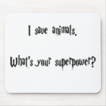 I Save Animals Mouse Mat