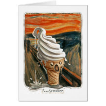 I Scream Ice cream Greeting Card