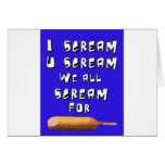 I scream you scream greeting card