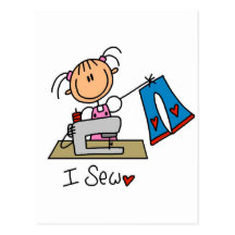 I Sew T-shirts and Gifts Postcard