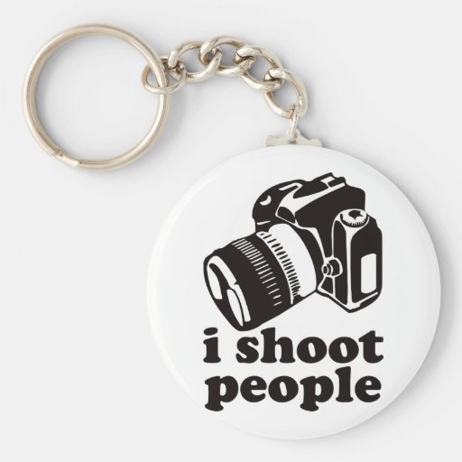 I Shoot People! Keychain