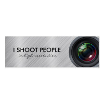 I shoot people - Professional Photographer Business Card Template