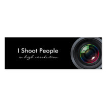 I shoot people - Professional Photographer business cards
