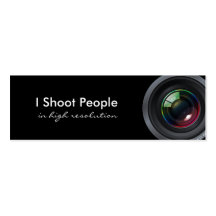 I shoot people - Professional Photographer Business Card Template