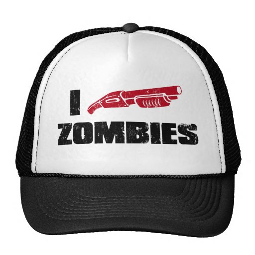 i shotgun zombies mesh hats