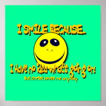 I SMILE BECAUSE...V1 POSTER