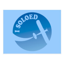 I Soloed & Aeroplane Graphic Post Cards
