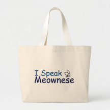 I speak Meownese Bag
