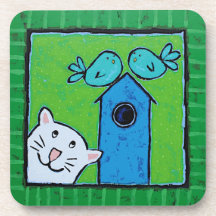 I spy two little guys coasters