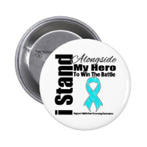 I Stand Alongside My Hero Addiction Recovery Buttons