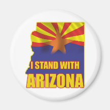 I stand with Arizona Refrigerator Magnets