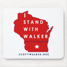 I Stand With Scott Walker Mouse Pad
