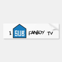 I Sub Fanboy bumper sticker