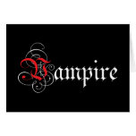 I Suck You! - Calligraphic  Vampire Cards