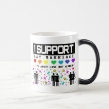 I Support Gay Marriage Coffee Mugs