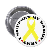 I Support My Daddy Button - Army