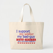 I support my soldier, bags