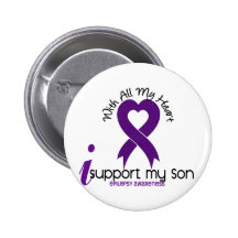 I Support My Son Epilepsy Buttons