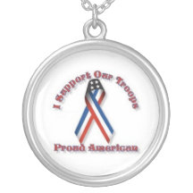 I support our Troops Custom Necklace