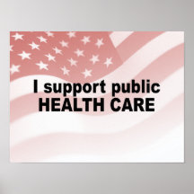 I support public health care print