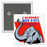 I SUPPORT RON PAUL POLITICAL BUTTON