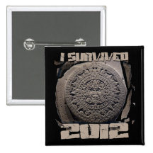 I SURVIVED 2012 PINBACK BUTTONS