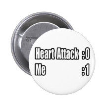 I Survived a Heart Attack (Scoreboard) Pinback Button
