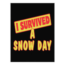 I SURVIVED A SNOW DAY CUSTOM INVITE