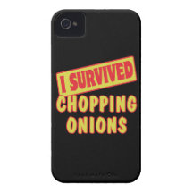 I SURVIVED CHOPPING ONIONS iPhone 4 COVERS