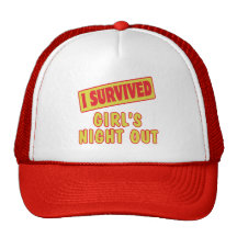 I SURVIVED GIRLS NIGHT OUT HATS